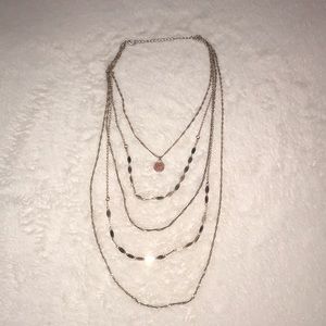 ✨maurices Rose Gold Layered Pendant Necklace✨